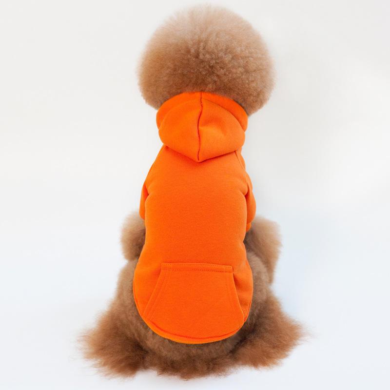 Pet Apparel Custom Multicolor Fashion Classic Warm Blank Cotton Polyester Fleece Dog Hoodie