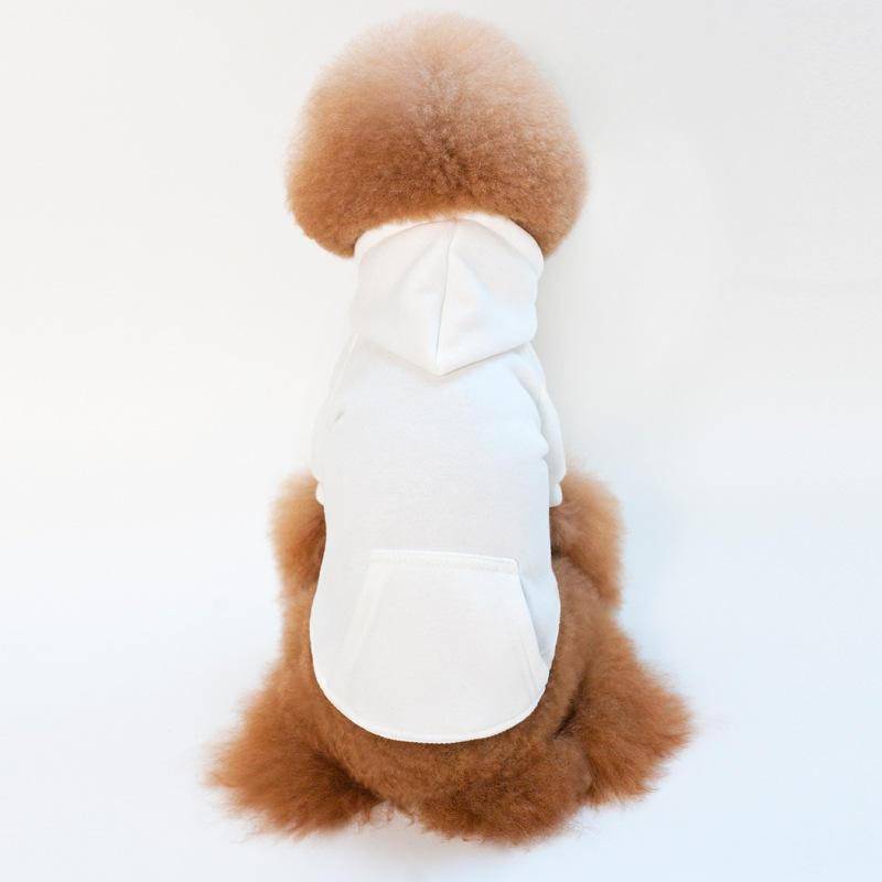 Pet Apparel Custom Multicolor Fashion Classic Warm Blank Cotton Polyester Fleece Dog Hoodie