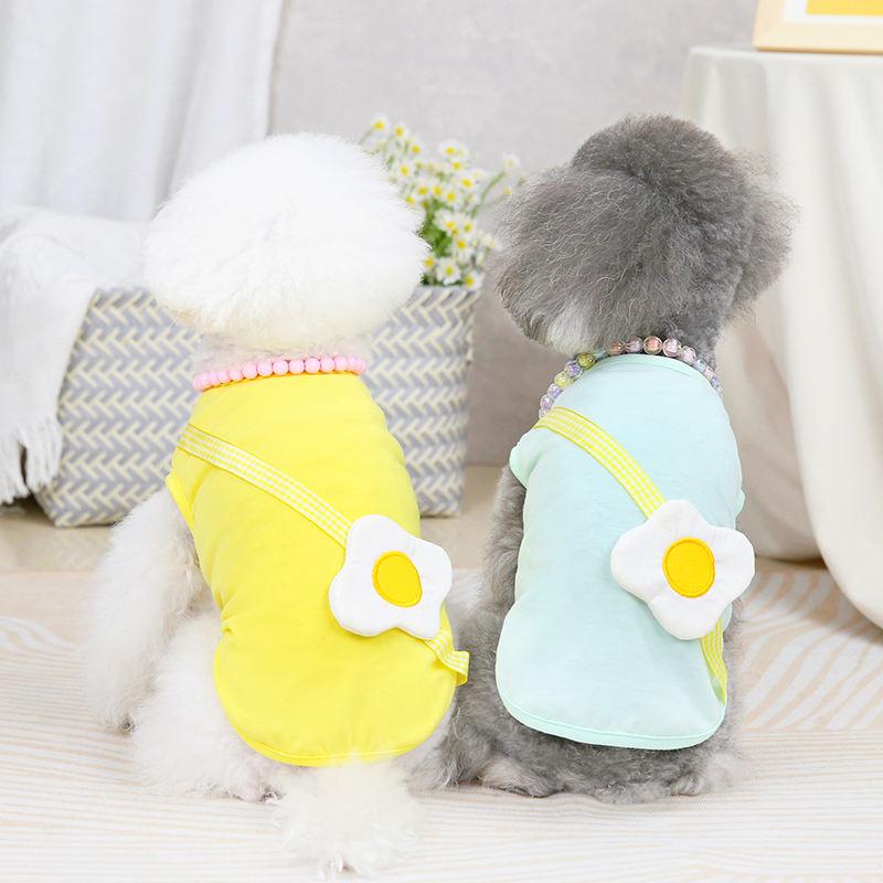 Comfortable Fresh And Cute Pet Clothing Apparel Cotton Dog Spring Clothes
