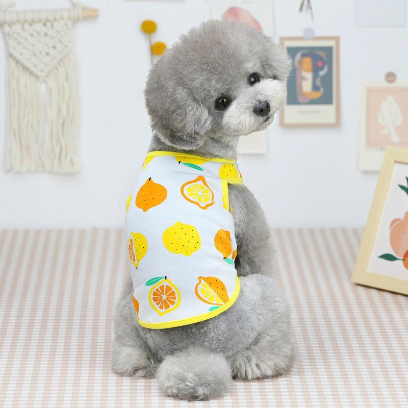 Wholesale Fashion Fruit Summer Vest Pet Clothes Dog T-shirt