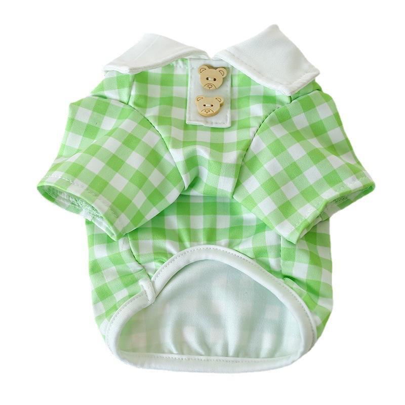 Wholesale Summer Thin Pet Polo Shirt Cute Luxury Small Dog Clothes