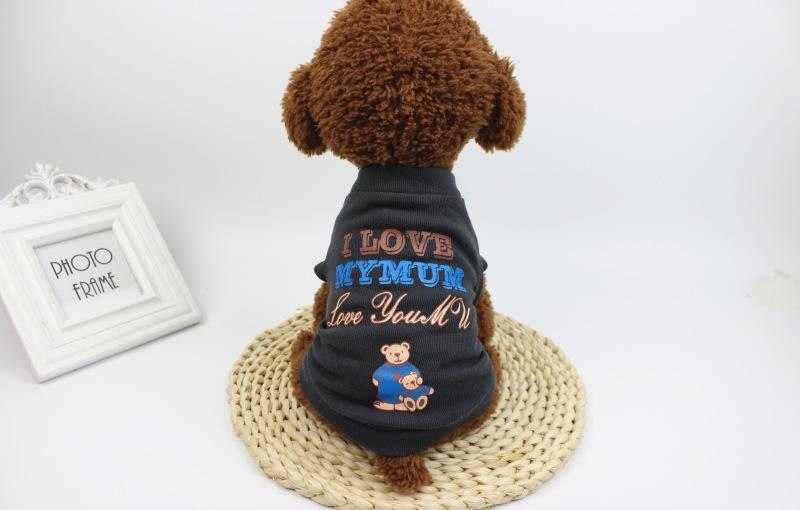 Summer Shirt Casual Print Vests Holiday Pet Clothing Puppy Dogs Clothes