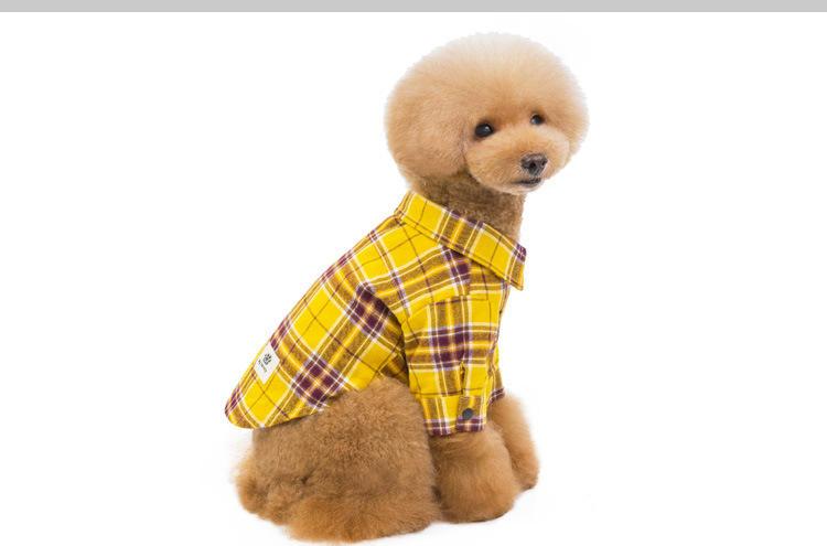 Cheap Simply Custom Wholesale British Style Classics Lattice Pet Clothes Dog Shirts