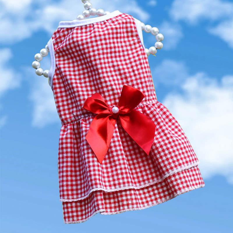 Spring Summer New Dog Cat Clothes Pet Striped Suspenders Mesh Cute Skirt Dress