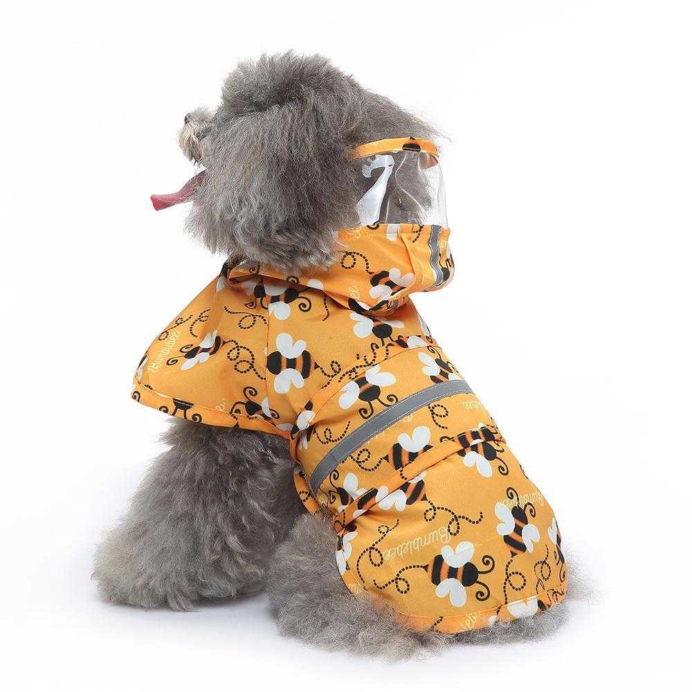 Custom Breathable Reflective Designer Pet Raincoat For Dogs Waterproof