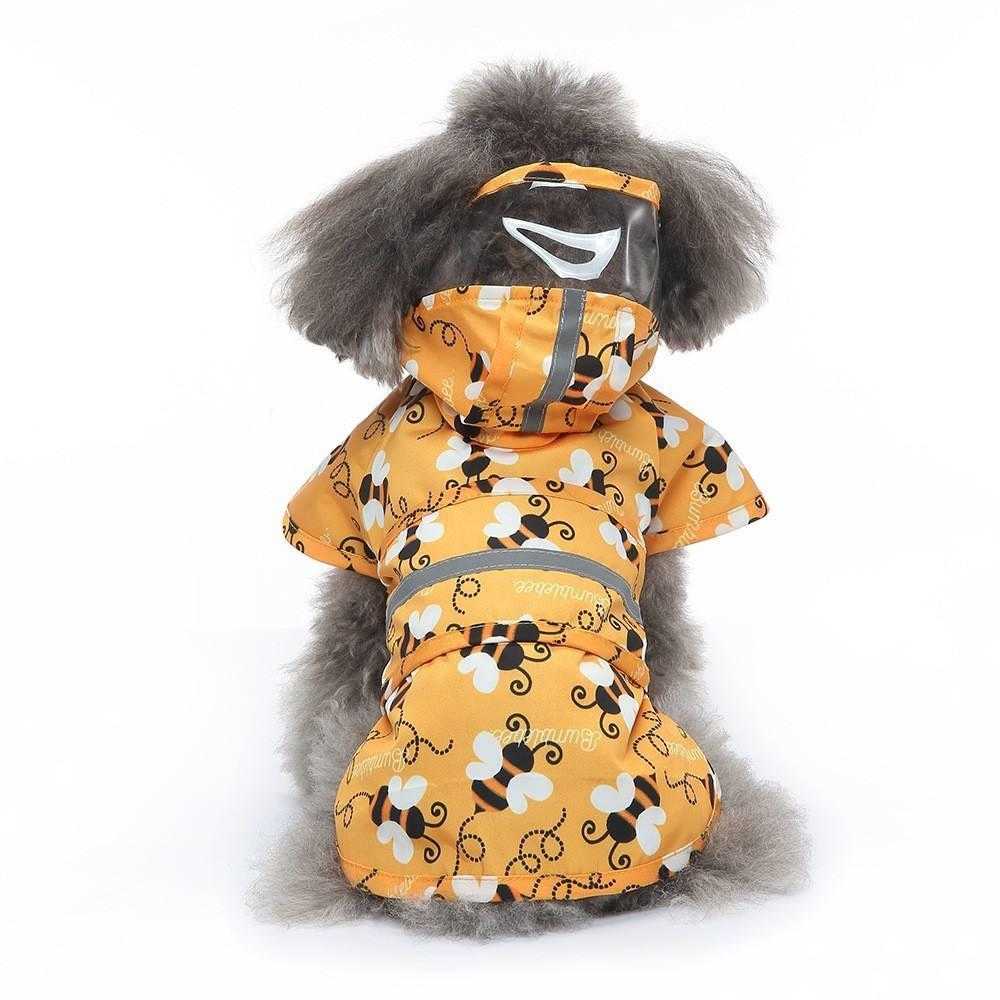 Custom Breathable Reflective Designer Pet Raincoat For Dogs Waterproof