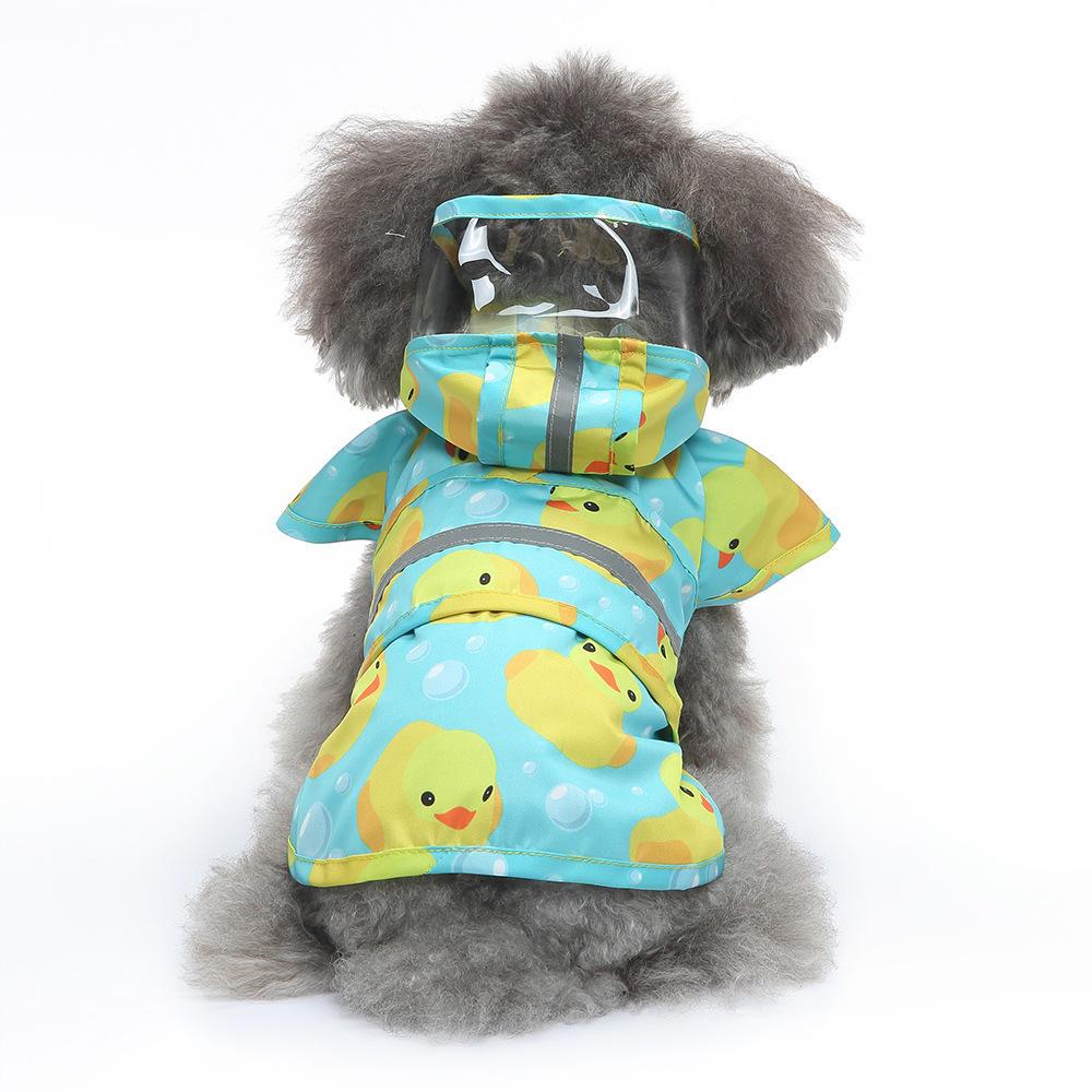 Custom Breathable Reflective Designer Pet Raincoat For Dogs Waterproof