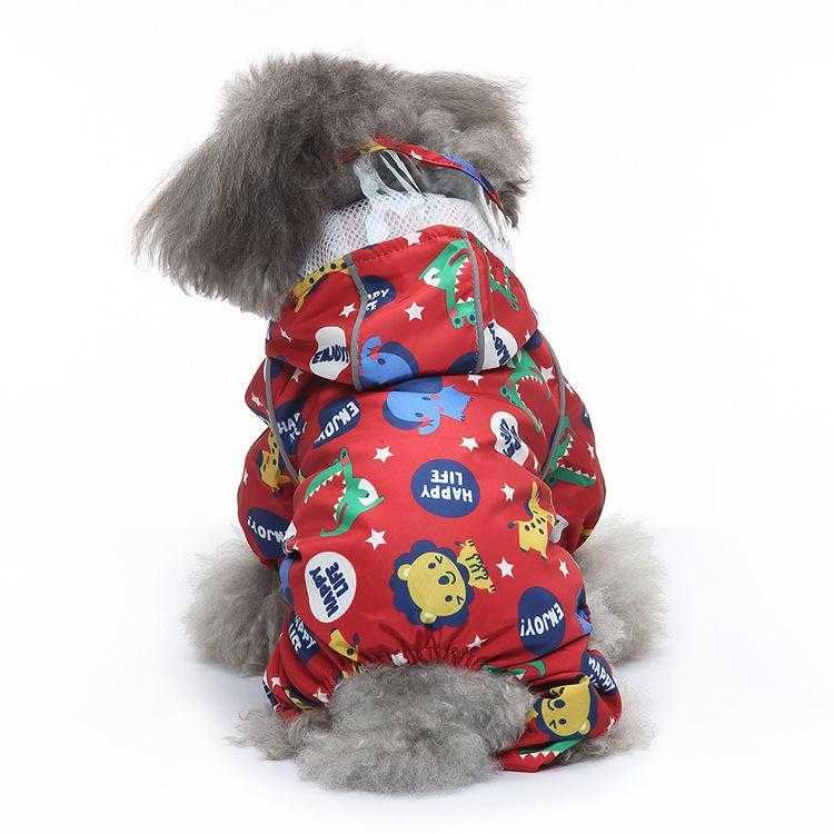 Wholesale Reflective Dog Fashion Raincoat Waterproof Dog Raincoat Jumpsuit