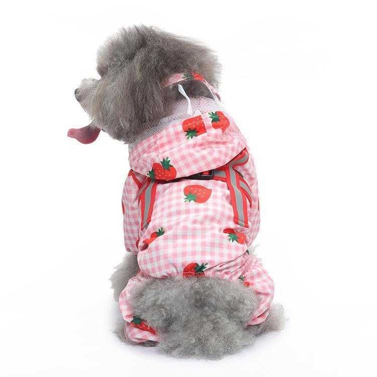 Wholesale Reflective Dog Fashion Raincoat Waterproof Dog Raincoat Jumpsuit