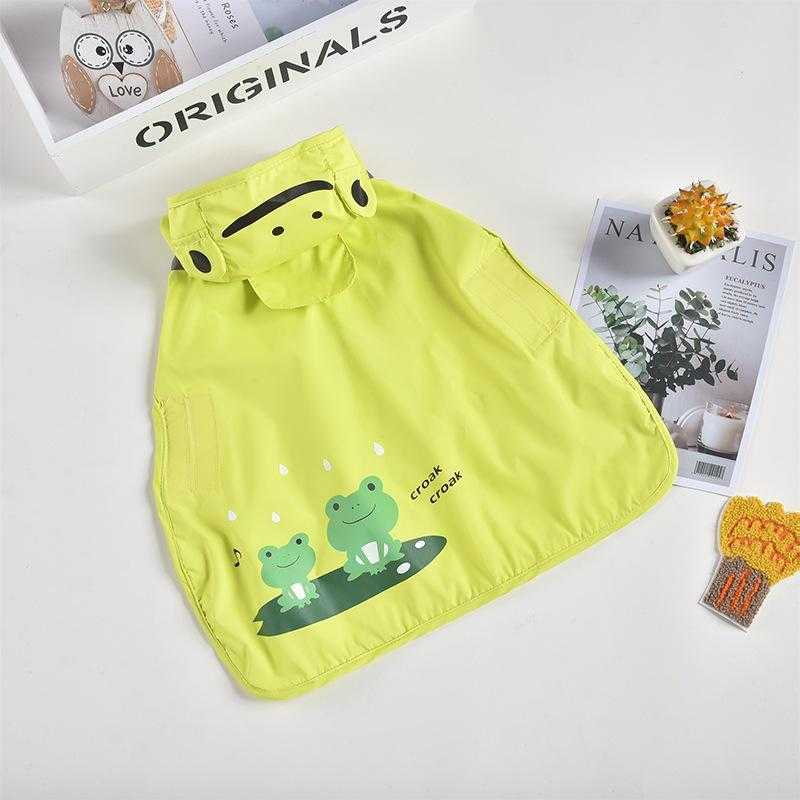 Pet Dog Two-legged Autumn And Winter Dog Clothes Puppy Poncho Hooded Teddy Snow Frog Shape Raincoat