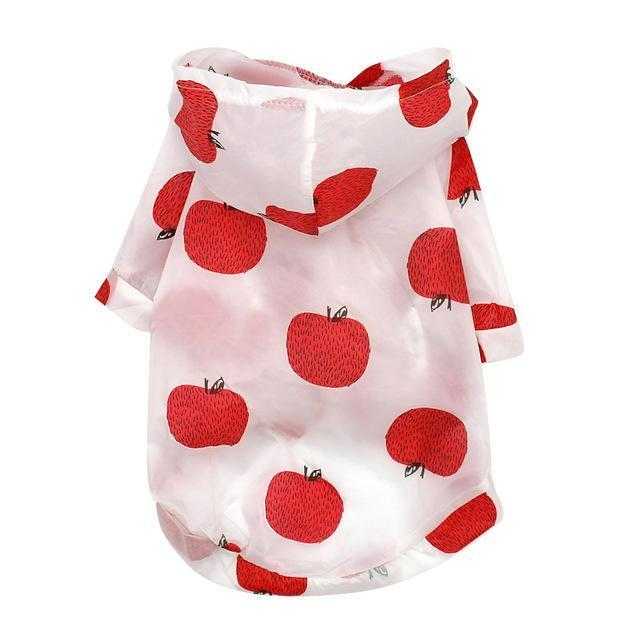 New Summer Hoodie Print Poncho Small And Medium Sized Sun Protection Waterproof Pets Dog Clothing