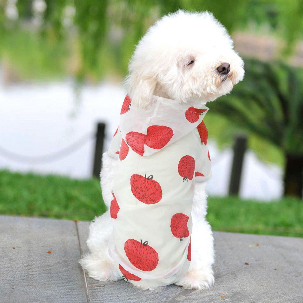 New Summer Hoodie Print Poncho Small And Medium Sized Sun Protection Waterproof Pets Dog Clothing