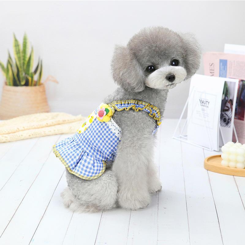 Cute Dog Dress Pet Summer Princess Dresses Holiday Wedding Party Puppy Cat Costume Pets Apparel Girl Designer Dog Clothes