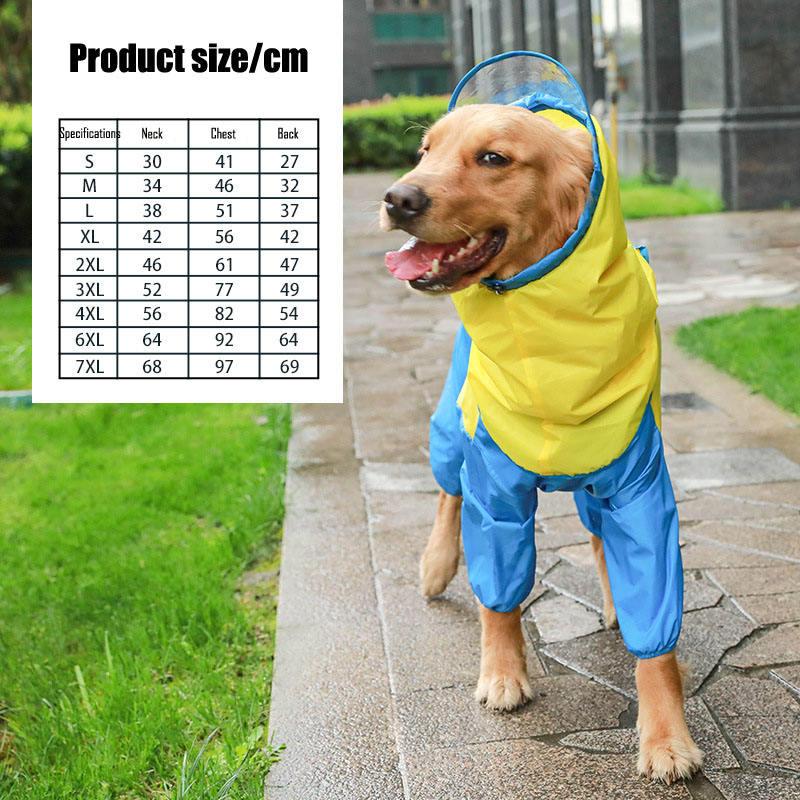 Wholesale Waterproof Big Dog Raincoat Jacket Jumpsuit