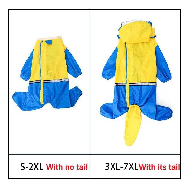 Wholesale Waterproof Big Dog Raincoat Jacket Jumpsuit