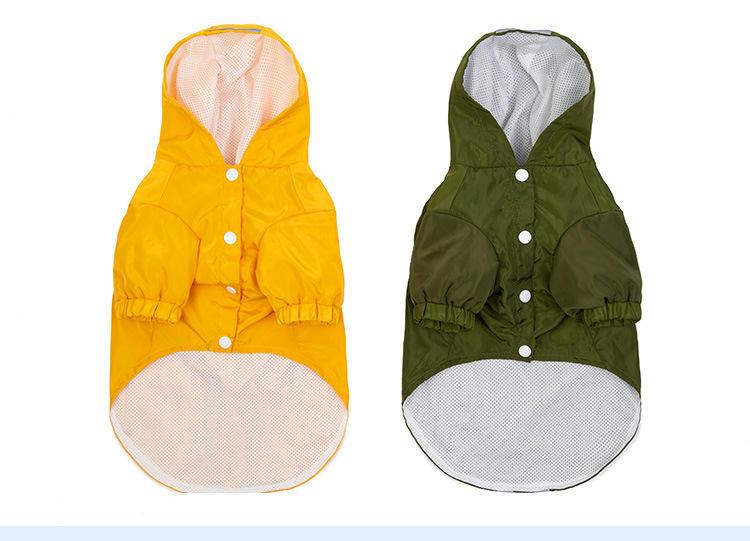 Two-layer Waterproof Stored Private Label Pet Cat Dog Raincoat