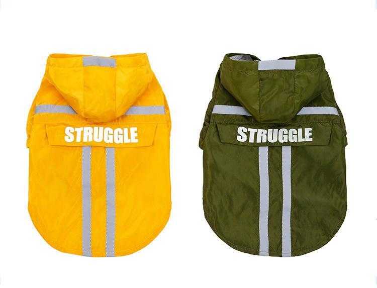 Two-layer Waterproof Stored Private Label Pet Cat Dog Raincoat