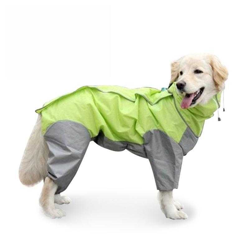 Waterproof New Fashion Four Legs Large Outfits Pet Clothes Dog Raincoat