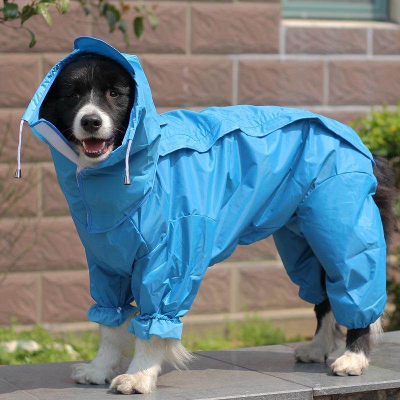 Waterproof New Fashion Four Legs Large Outfits Pet Clothes Dog Raincoat