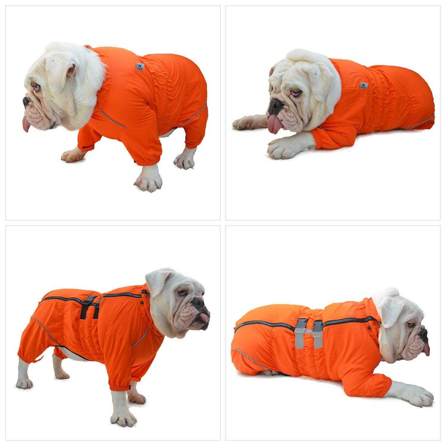 Breathable Lightweight Dog Raincoat Pet Waterproof Rain Jacket With Hood Rain For Small Medium Large Dogs