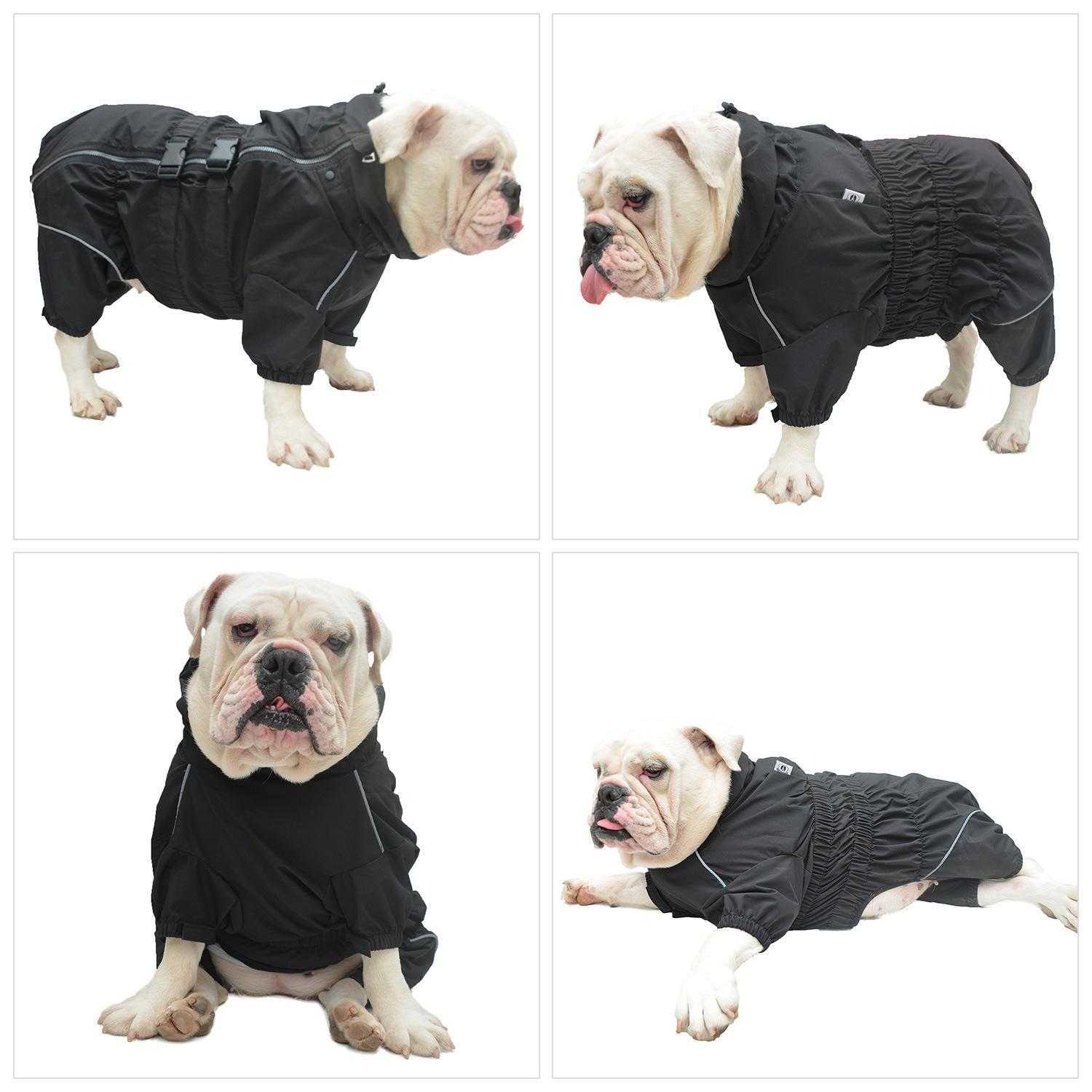 Breathable Lightweight Dog Raincoat Pet Waterproof Rain Jacket With Hood Rain For Small Medium Large Dogs