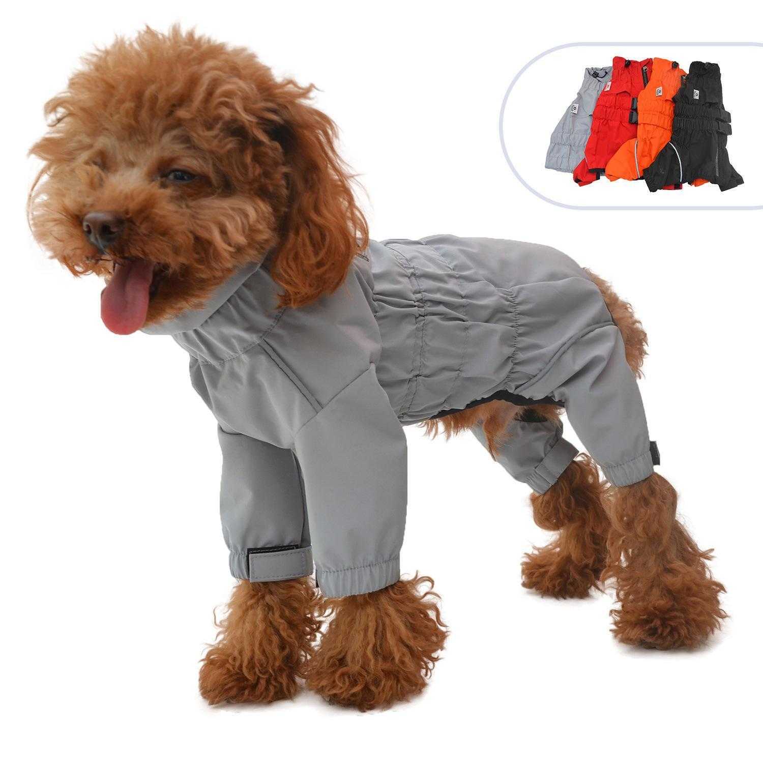 Breathable Lightweight Dog Raincoat Pet Waterproof Rain Jacket With Hood Rain For Small Medium Large Dogs