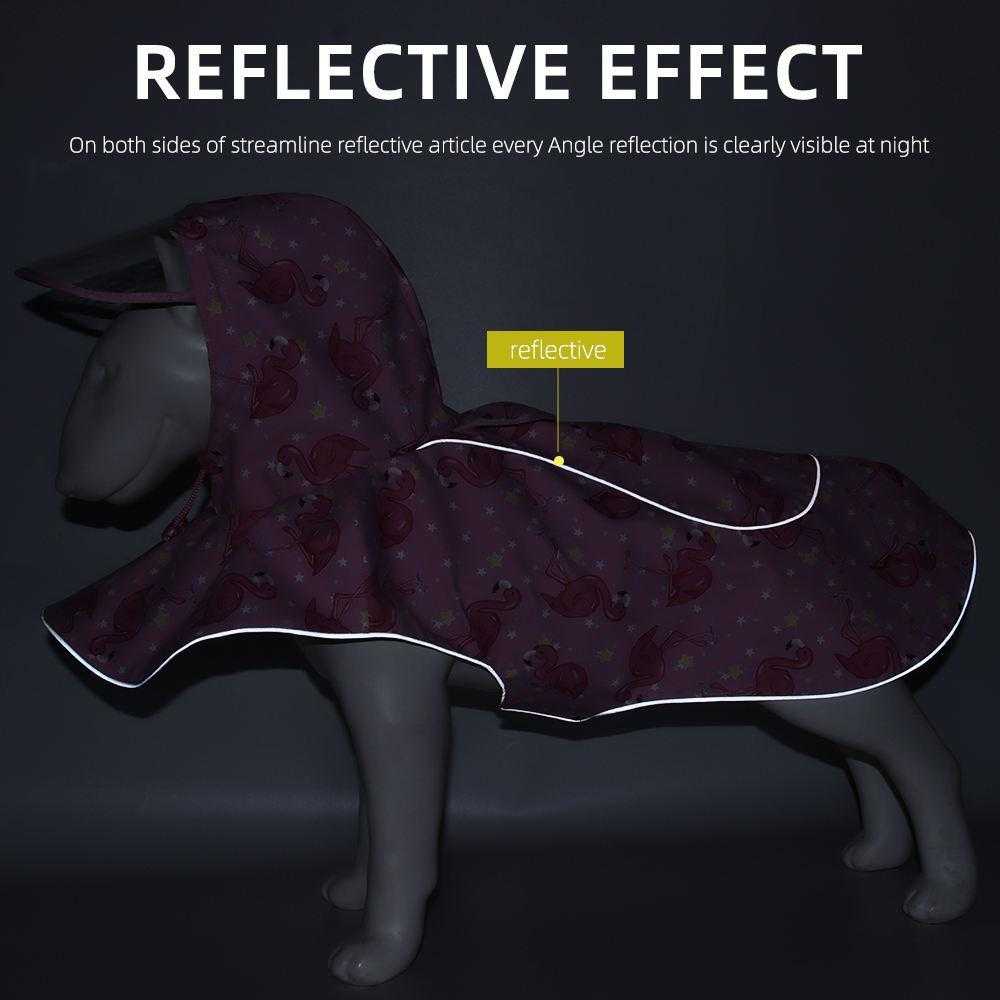 Reflected Waterproof Pet Dog Raincoat Clothes For Dogs Online Shopping With Cheap Price