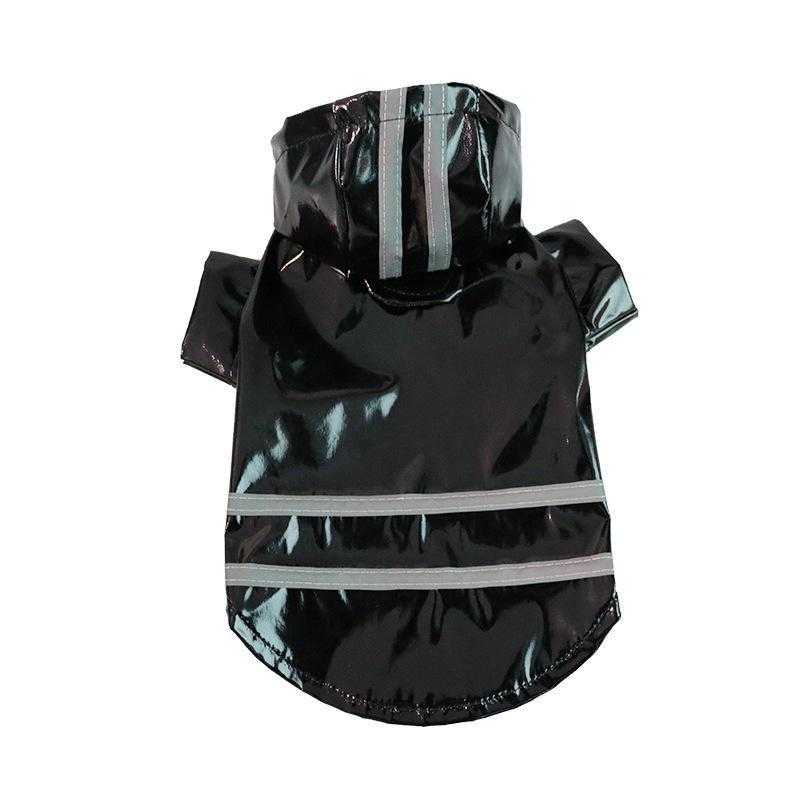 Wholesale Waterproof With Leash Hole Reflective Stripe Pet Dog Raincoat