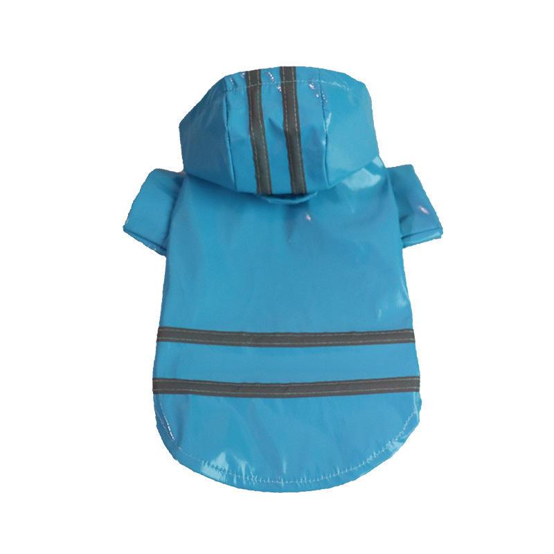 Wholesale Waterproof With Leash Hole Reflective Stripe Pet Dog Raincoat