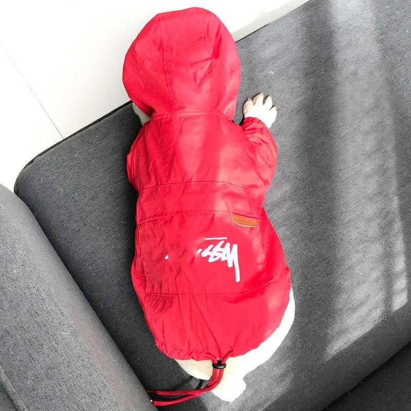 Wholesale Fashion Waterproof Hooded Dog Clothes Pet Large Dog Raincoat