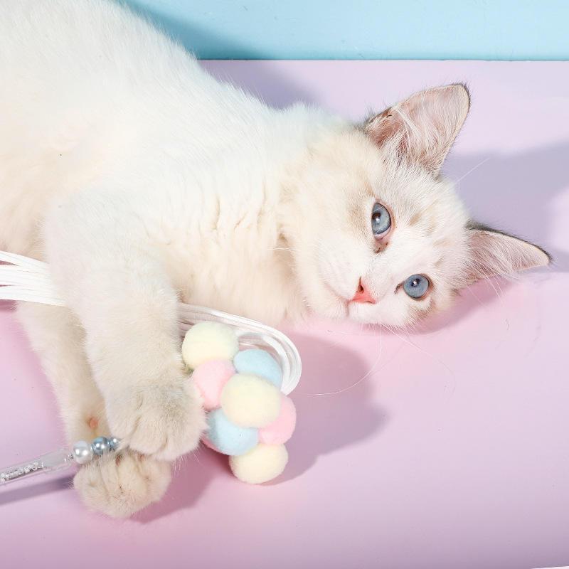 Acrylic Cute Custom Cheap Spot Wholesale Cat Teaser Toy Stick