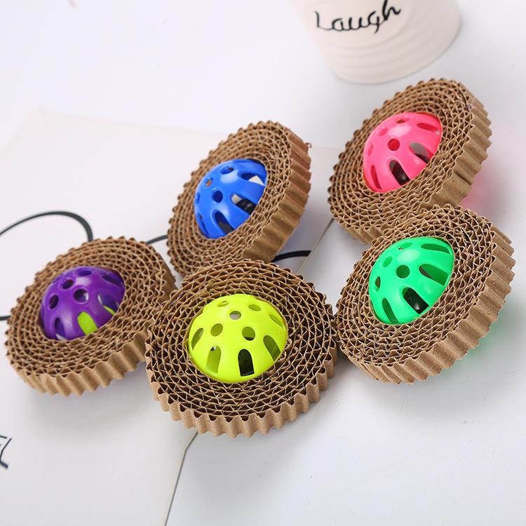 Wholesale Custom Corrugated Paper Squeaky Best Cat Scratch Board Eco Friendly Cat Toys