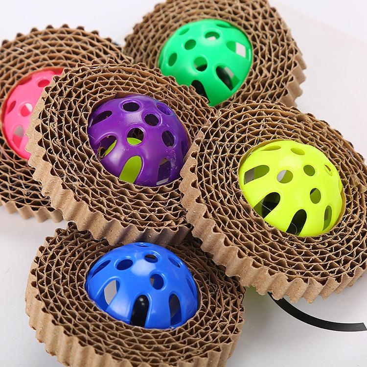 Wholesale Custom Corrugated Paper Squeaky Best Cat Scratch Board Eco Friendly Cat Toys