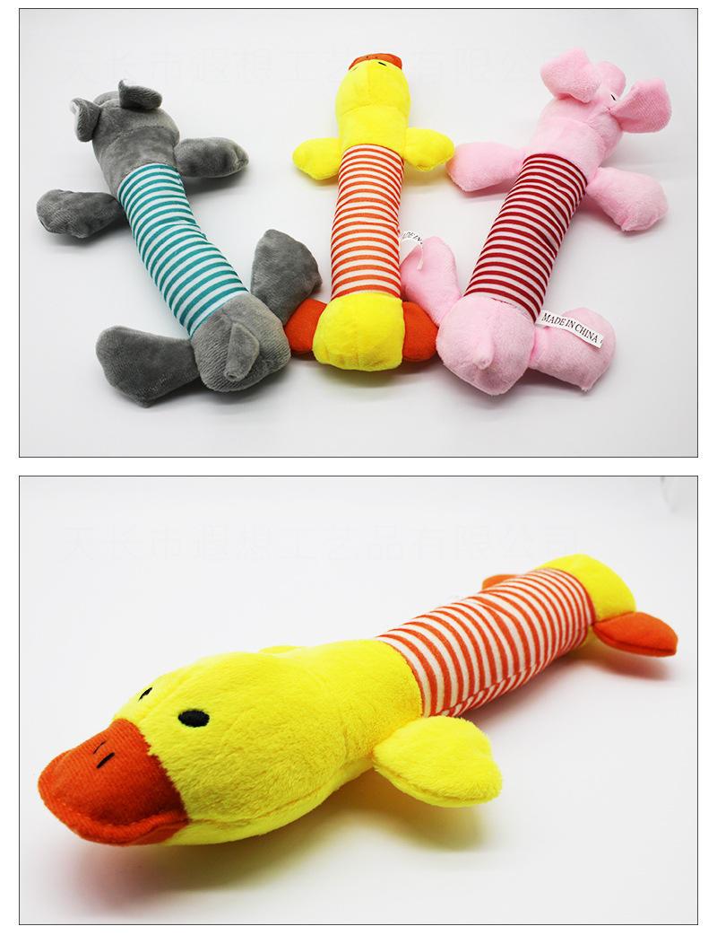 Striped Duck Eco Friendly Dog Toys Pet Product Toy Interactive Pet Toys