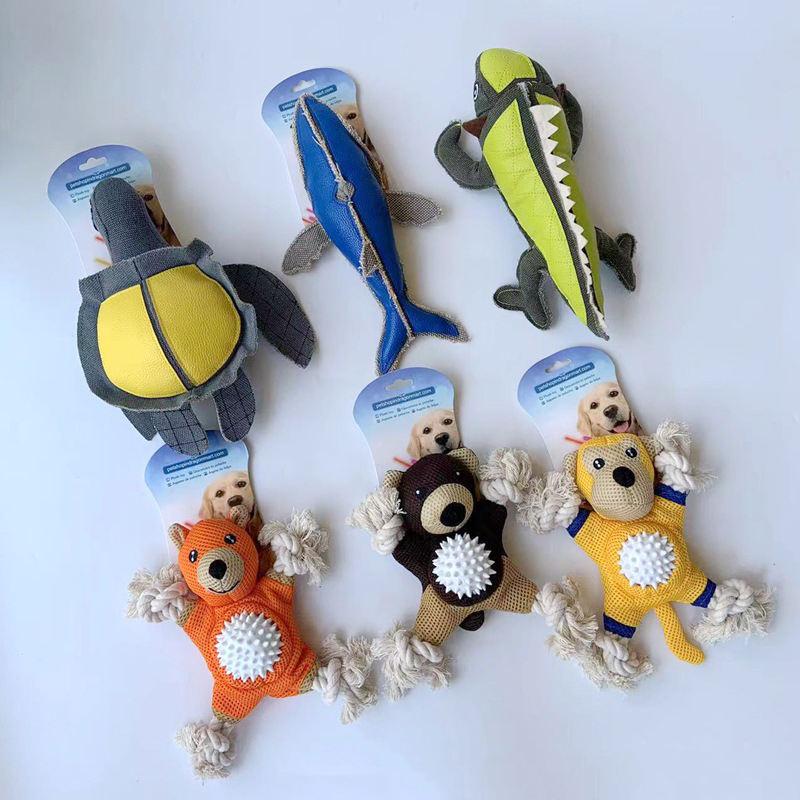Pet Supplies Canvas Funny Dog Toy High Quality Squeaky Chew Dog Toys
