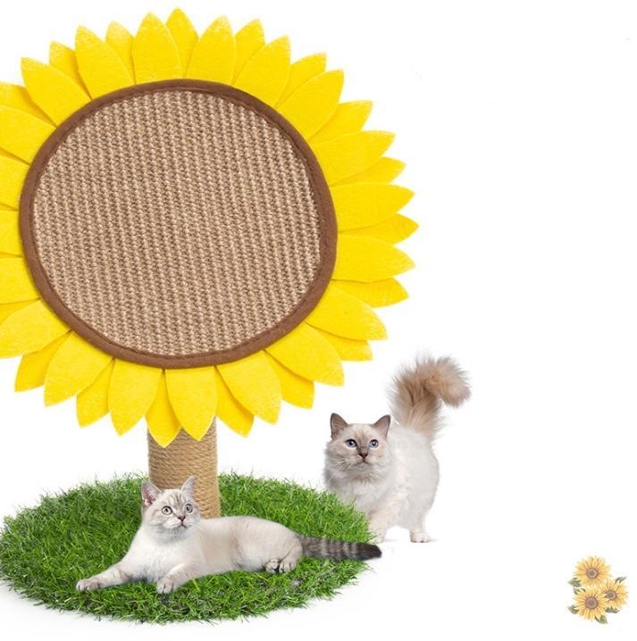 Sisal  New Arrival Flower Shape Pet Toy Cardboard Cat Scratcher Board