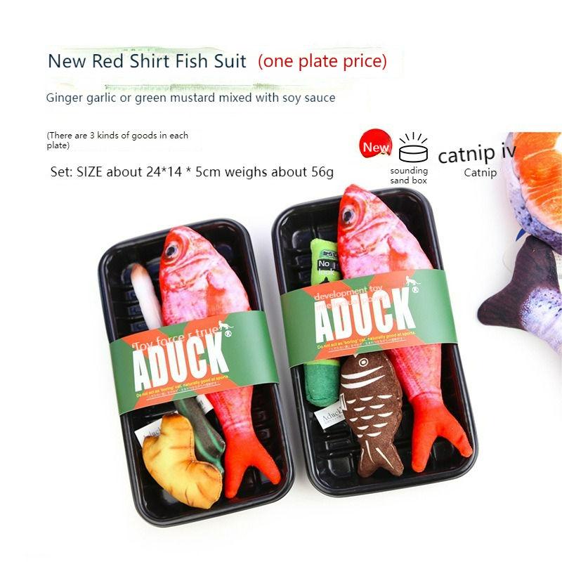 Lovely Fish Cat Plush Toys With Catni With Sound For Wholesale From China