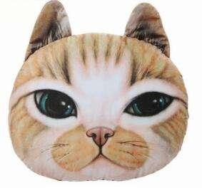 New I-shaped Breathable Fashion Animal Shape 3d Printing Soft Cat Pillow