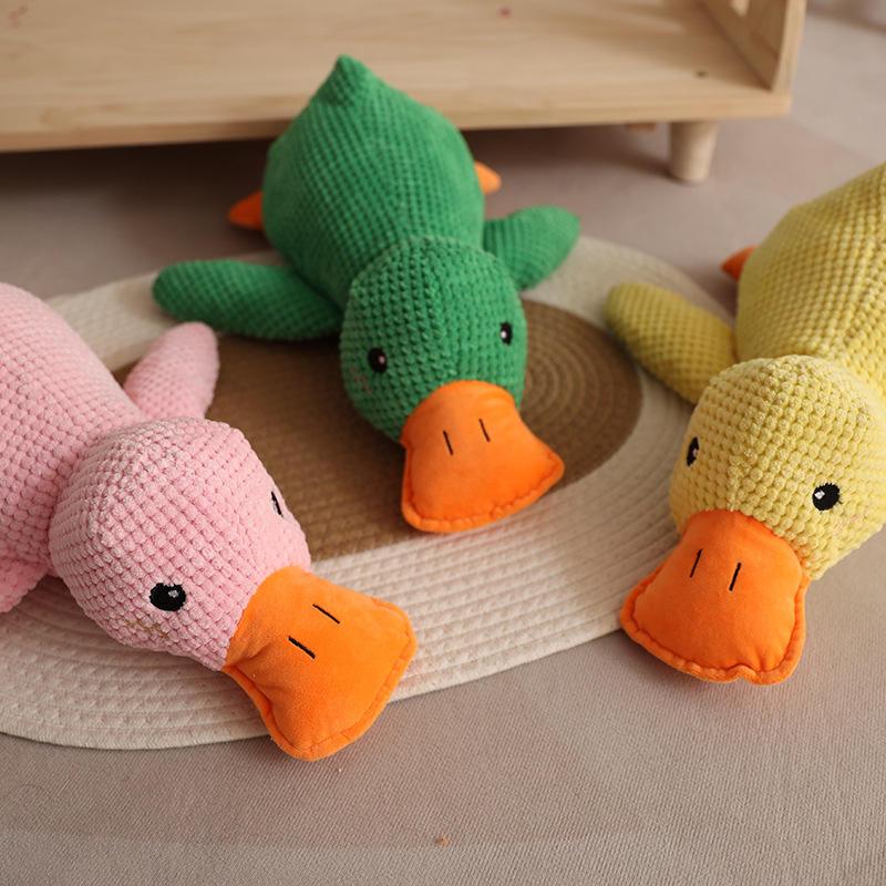 Duck Hot Sale Soft Squeaky Plush Pet Toothbrush Toy Chew Wholesale Dog Toys