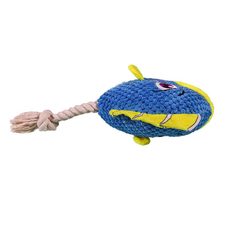 Cotton Rope Shark Outdoor Squeaky Wholesale Dog Toys Interactive Dog Chew Toy