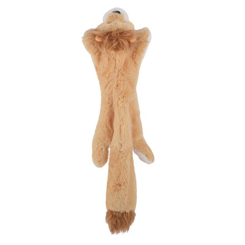 100% Polyester Rabbit Hair Squeaky Custom Soft Dog Stuffed Animal Plush Toys Eco Friendly Dog Toy