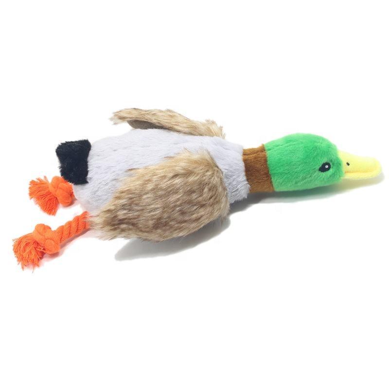 Duck Style Wholesale Custom Cute Stuffed Animal Plush Toy Dog Interactive Squeaky Dog Toys