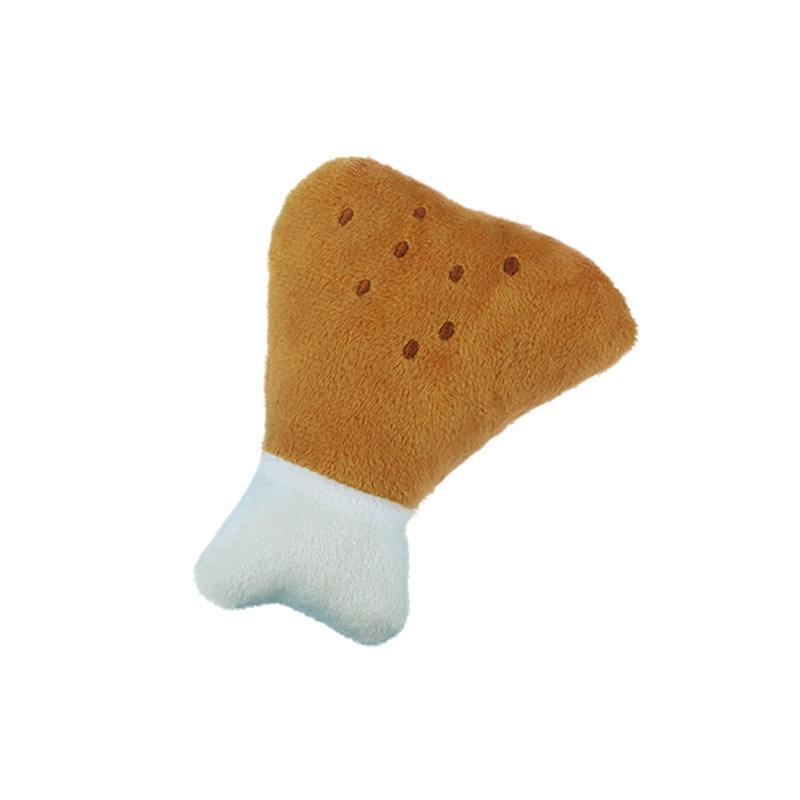 Drumsticks Style Custom Chew Eco Friendly Plush Dog Toy Interactive Squeaky Dog Toy