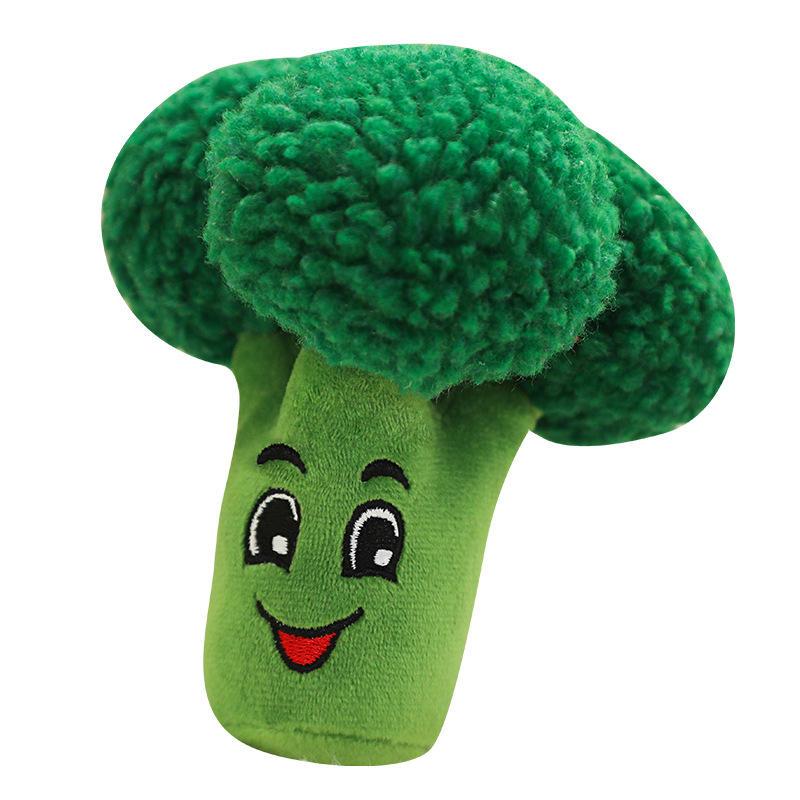Pet Supplier Wholesale Custom Fruits Vegetables Dog Chew Toy Squeaky Plush Dog Toys High Quality