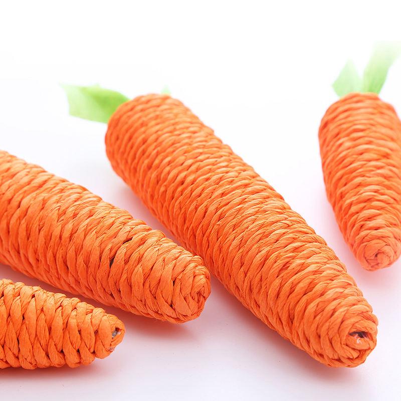 Factory Stock Carrots Dog Toys Squeaky Eco Friendly Durable Dog Chew Toy