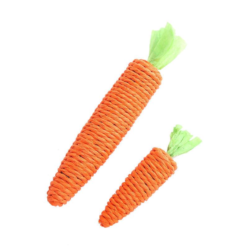 Factory Stock Carrots Dog Toys Squeaky Eco Friendly Durable Dog Chew Toy