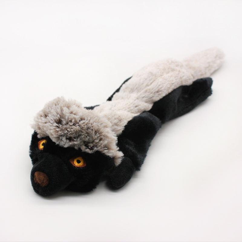 Wholesale Cute Animal Shape New Design Ratel Squeaky Plush Dog Rope Chewing Toys Dog Toy