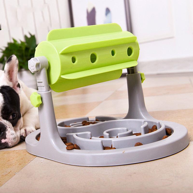 Slow-feeding Adjustable Hide And Seek Dog Puzzle Toy Slow Feeder Dog Bowl