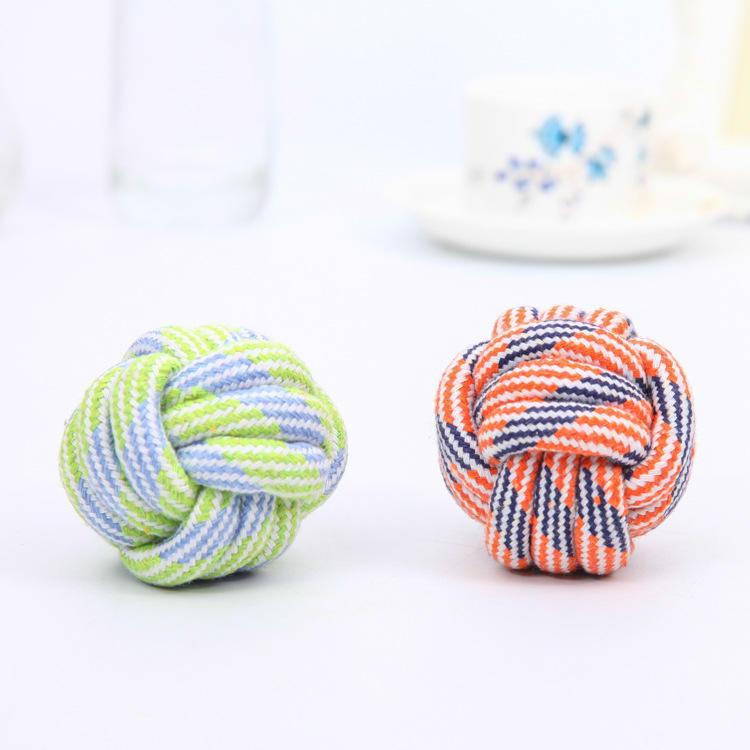 Durable Pets Puppy Toys Small Rope Balls For Dogs Teething Chew Cotton Toy Ball For Puppies And Dog