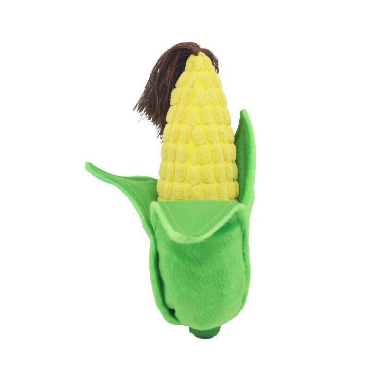 2023 Wholesale Pet Plush Vocal Toys Fruit Vegetables Dog Cats Toy Supplies Cactus Corn Eggplant Squeaky Dog Toy